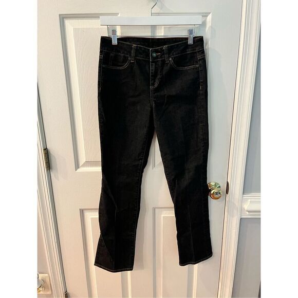 Talbots Dark Denim Heritage Straight Leg Jeans sz 6P EUC - Picture 1 of 8